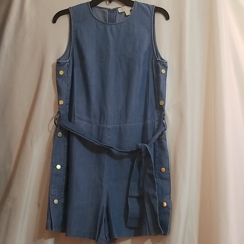NWT MICHAEL Michael Kors Blue Chambray Rom… - Picture 3 of 8